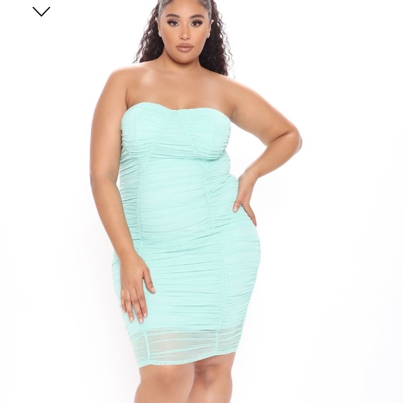 FASHION NOVA DELANIE MINT MIDI DRESS ✨ - Picture 2 of 3
